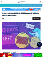 TOKEN6900 Presale Ends in 13 Days – Can $T6900 Match SPX6900’s 59,000,000% Gains?