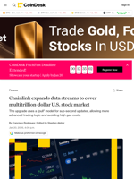 Chainlink expands data streams to cover multitrillion-dollar U.S. stock market