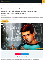 Bitcoin Prepping New Lows, Trader Warns as Bollinger Bands Tighten