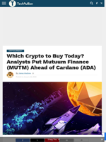 Which Crypto to Buy Today? Analysts Put Mutuum Finance (MUTM) Ahead of Cardano (ADA) - TechBullion