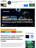 BlockDAG’s Over $405M Presale Outshine Layer Brett’s Price Buzz | Live Bitcoin News