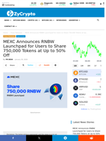 MEXC Announces RNBW Launchpad for Users to Share 750,000 Tokens at Up to 50% Off