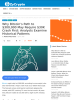 Why Bitcoin's Path to $300,000 May Require $30K Crash First: Analysts Examine Historical Patterns ⋆ ZyCrypto