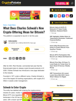 What Does Charles Schwab's New Crypto Offering Mean for Bitcoin?