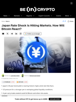 Japan Rate Shock Is Hitting Markets. How Will Bitcoin React?