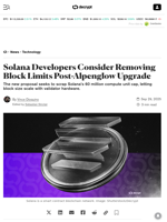 Solana Developers Consider Removing Block Limits Post-Alpenglow Upgrade - Decrypt