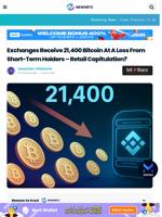 Exchanges Receive 21,400 Bitcoin At A Loss From Short-Term Holders - Retail Capitulation?