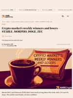 Crypto market's weekly winners and losers - STABLE, MORPHO, DOGE, ZEC - AMBCrypto