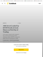 Cathie Wood's ARK Invest Bought $373M Worth of Circle (CRCL) Shares on First Day of Trading
