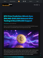 BTC Price Prediction: Bitcoin Eyes $96,900-$103,000 Rebound After Testing Critical $90,000 Support - Blockchain.News