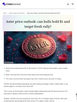 Aster price outlook: can bulls hold $1 and target fresh rally? - CoinJournal