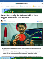 Japan Reportedly Set to Launch First Yen-Pegged Stablecoin This Autumn - TheNewsCrypto