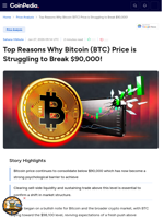 Top Reasons Why Bitcoin (BTC) Price is Struggling to Break $90,000!