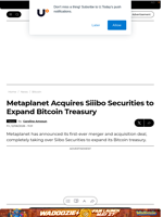 Metaplanet Acquires Siiibo Securities to Expand Bitcoin Treasury - U.Today