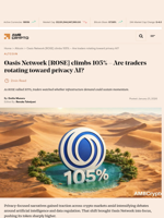 Oasis Network [ROSE] climbs 105% – Are traders rotating toward privacy AI? - AMBCrypto