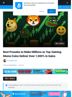Best Presales to Make Millions as Top-Gaining Meme Coins Make Over 1,000%