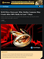 XLM Price Forecast: Why Stellar Lumens May Crash After 80% Rally in Last 7 Days