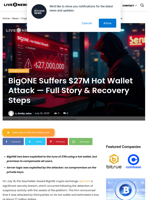BigONE Suffers $27M Hot Wallet Attack — Full Story & Recovery Steps | Live Bitcoin News
