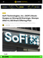 SoFi Technologies, Inc. (SOFI) Stock: Surges on Strong Q2 Earnings, Slumps After $1.5B Share Offering Plan