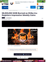 58,303,050 SHIB Burned as Shiba Inu Registers Impressive Weekly Gains