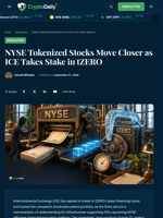 ICE Invests in tZERO for NYSE Tokenized Securities