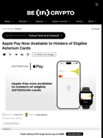 Apple Pay Now Available to Holders of Eligible Asterium Cards