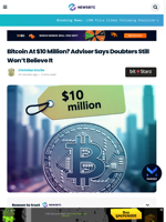 Bitcoin At $10 Million? Adviser Says Doubters Still Won’t Believe It