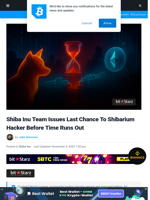 Shiba Inu Team Issues Last Chance To Shibarium Hacker