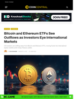 Bitcoin and Ethereum ETFs See Outflows as Investors Eye International Markets