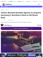 Rumble Agrees to Acquire Northern Data in All-Share Deal