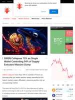 SIREN Collapses 70% as Single Wallet Controlling 94% of Supply Executes Massive Dump - NullTX
