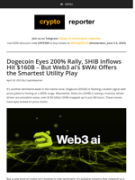 Dogecoin Bullish Signal, SHIB Whale Inflows, and Why Web3 ai’s Is the Best Crypto to Buy