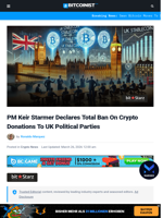 PM Keir Starmer Declares Total Ban On Crypto Donations To UK Political Parties | Bitcoinist.com