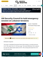 UN Security Council to hold emergency session on Lebanon tensions
