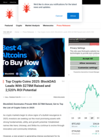 Top Crypto Coins 2025: BlockDAG Leads With $278M Raised and 2,520% ROI Potential - NullTX