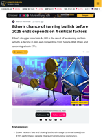 ETH’s Chance Of Hitting $4K Depends On 4 Things