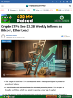 Crypto ETPs See $2.2B Weekly Inflows as Bitcoin, Ether Lead