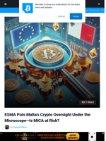 ESMA Puts Malta’s Crypto Oversight Under the Microscope—Is MiCA at Risk?