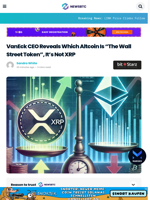 VanEck CEO Reveals Which Altcoin Is “The Wall Street Token”, It’s Not XRP