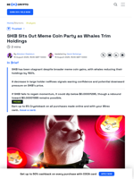 What’s Next For SHIB Price as Whales Trim Holdings?