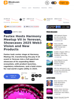 Fastex Hosts Harmony Meetup VII in Yerevan, Showcases 2025 Web3 Vision and New Products – Crypto News Bitcoin News