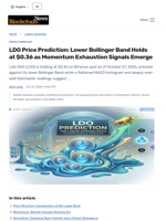 LDO Price Prediction: Lower Bollinger Band Holds at $0.36 as Momentum Exhaustion Signals Emerge - Blockchain.News