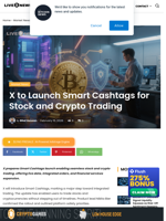 X to Launch Smart Cashtags for Stock and Crypto Trading | Live Bitcoin News