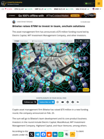 Bitwise raises $70M to invest in team, onchain solutions