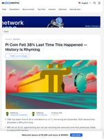 Pi Coin Chart Flashes a 33% Price Drop Warning