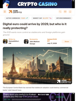 Digital euro could arrive by 2029, but who is it really protecting? - AMBCrypto