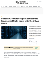Beacon AI's Murdock pilot assistant is logging real flight hours with the US Air Force