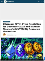 Ethereum (ETH) Price Prediction for December 2025 and Mutuum Finance’s (MUTM) Big Reveal on the Horizon - TechBullion
