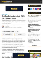 Best Prediction Markets in 2026: The Complete Guide