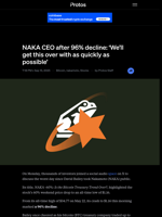 NAKA CEO after 96% decline: 'We’ll get this over with as quickly as possible'